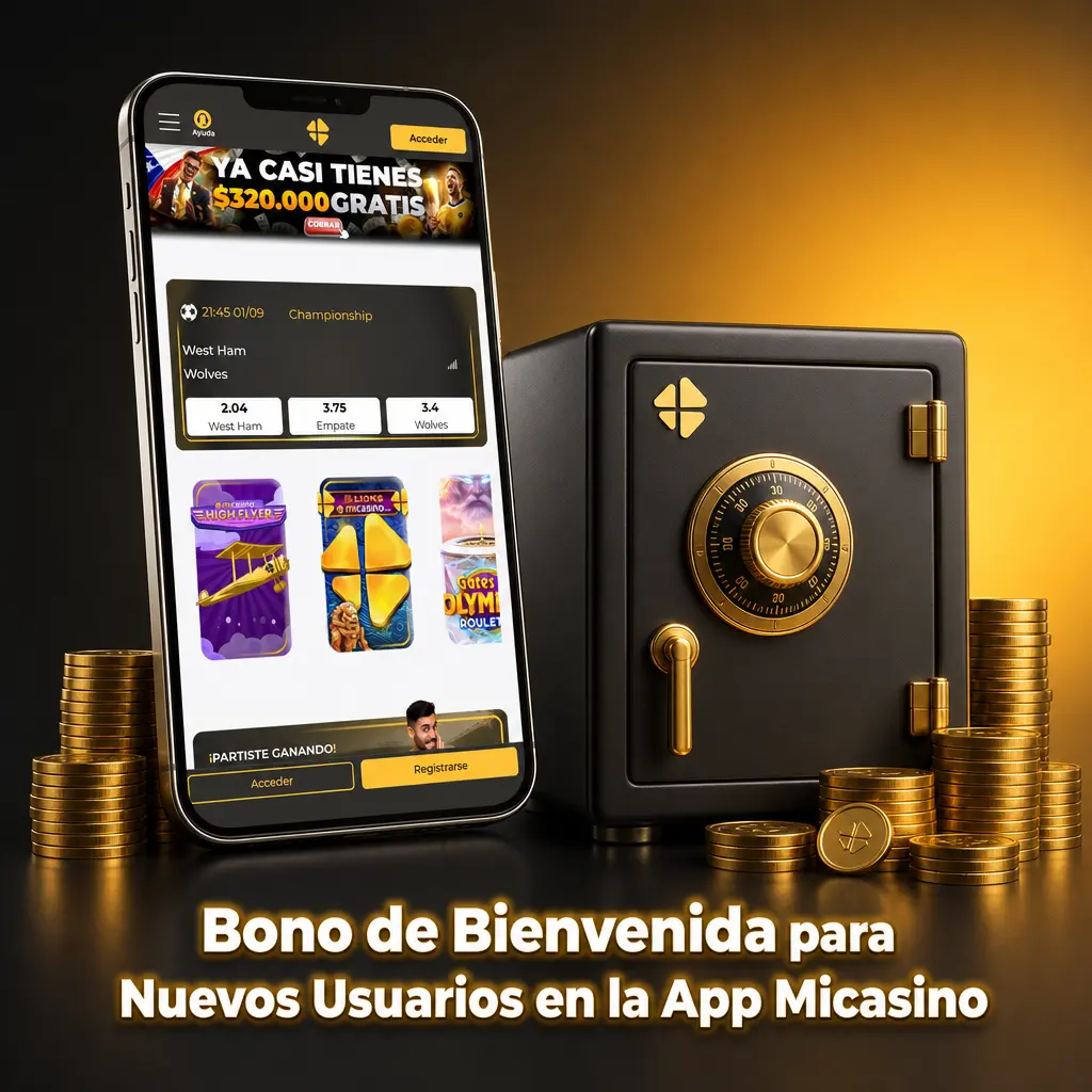 Bonos de bienvenida en app Micasino: deportes y casino con 100% extra, giros gratis y depósito mínimo de 5.000 CLP
