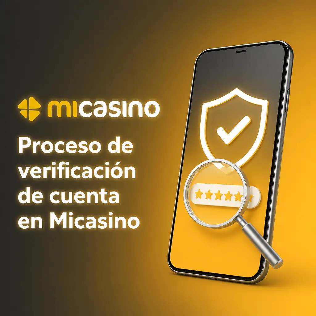 Proceso de verificación de cuenta en Micasino: pasos para confirmar identidad, domicilio y método de pago.